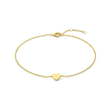 GOLD BY RIMENZO - Armband hartje 16,5 - 17,5 - 18,5 cm