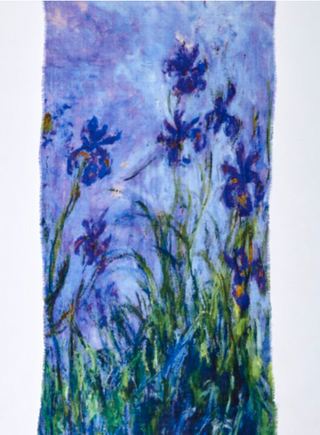 Otracosa - Wool scarf Blue flowers
