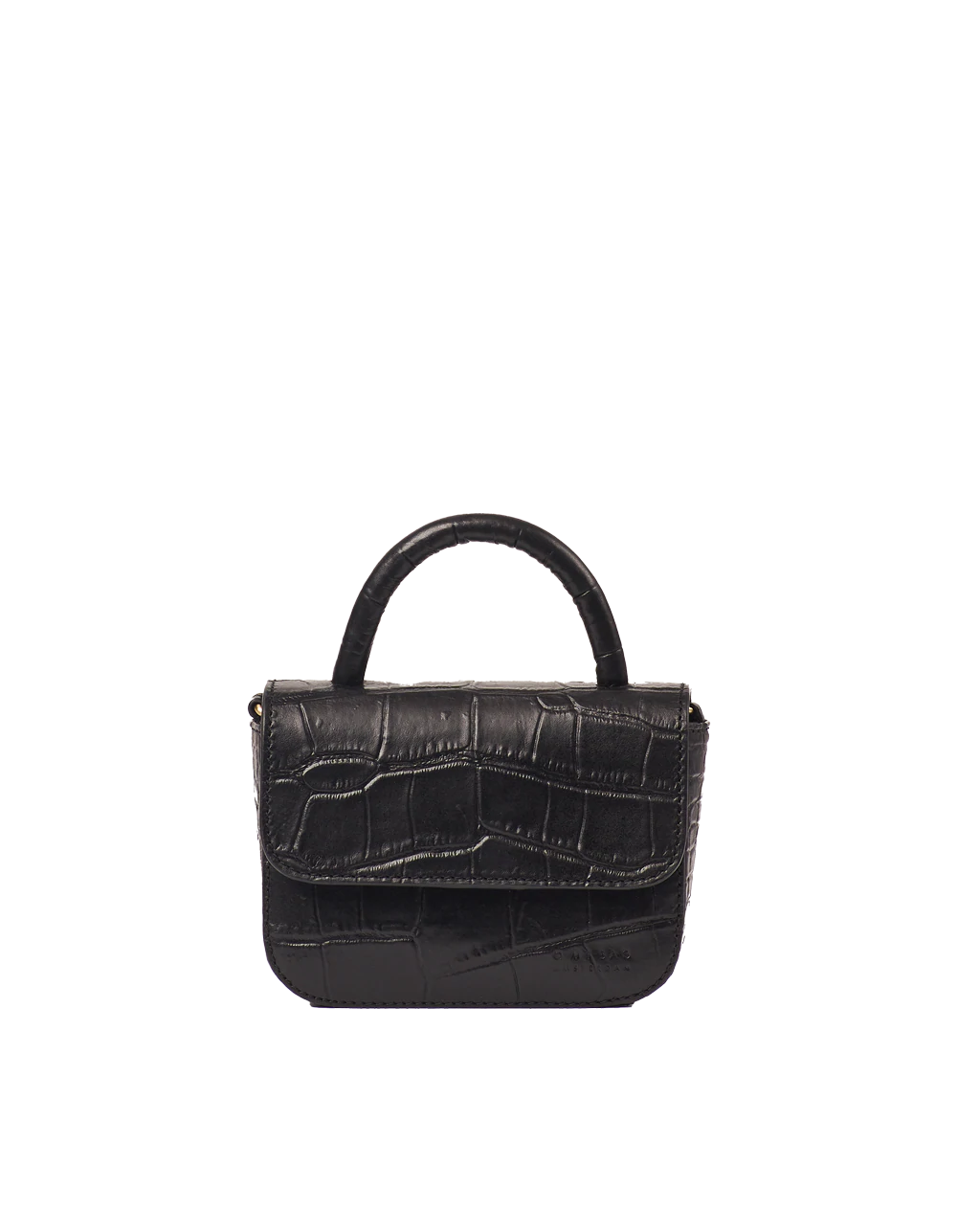 O MY BAG - Nano Bag zwart croco