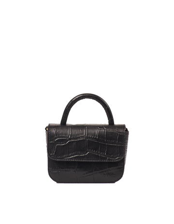 O MY BAG - Nano Bag zwart croco