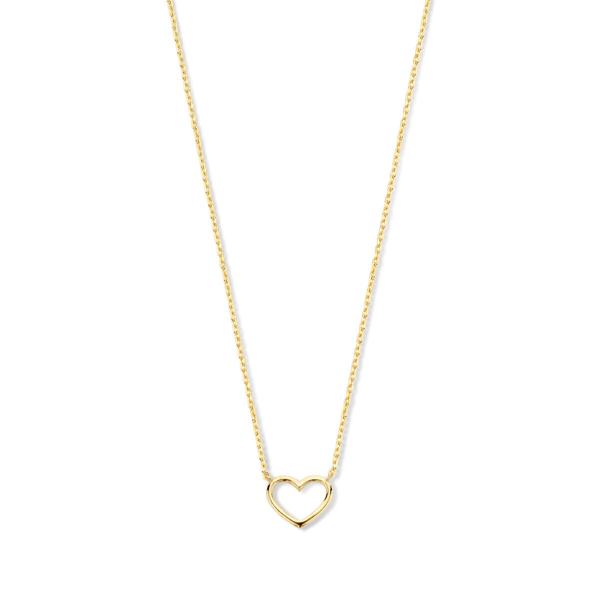 Gold by Rimenzo - Ketting Hart Open (0,8mm) 41/43/45cm